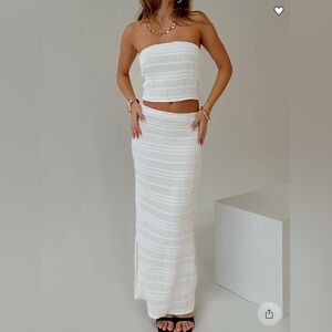 Princess Polly Orzo Set Cream - US 8 - Size Guide in Photos - Fits like S (4-6)